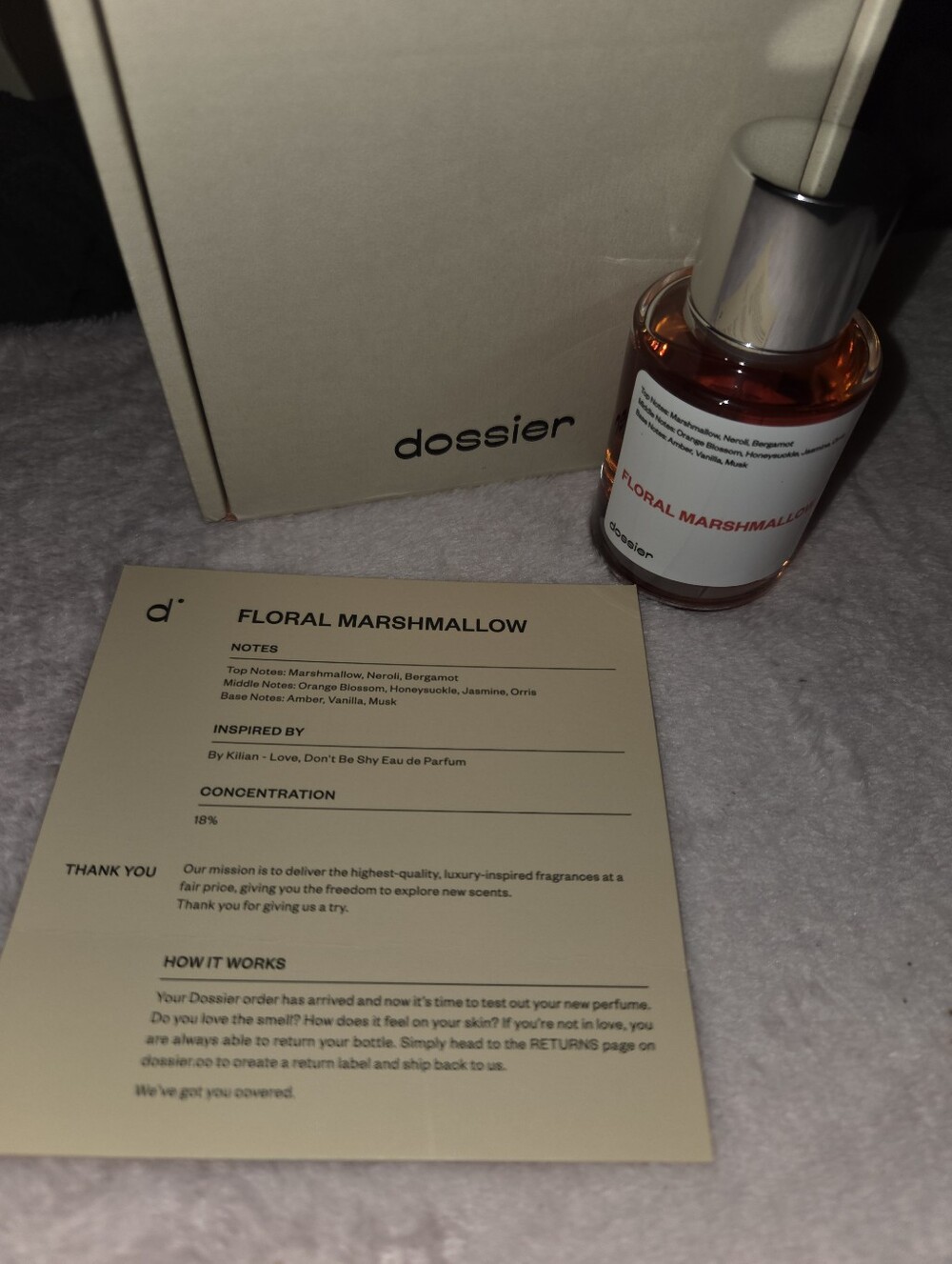 Dossier Floral Marshmallow